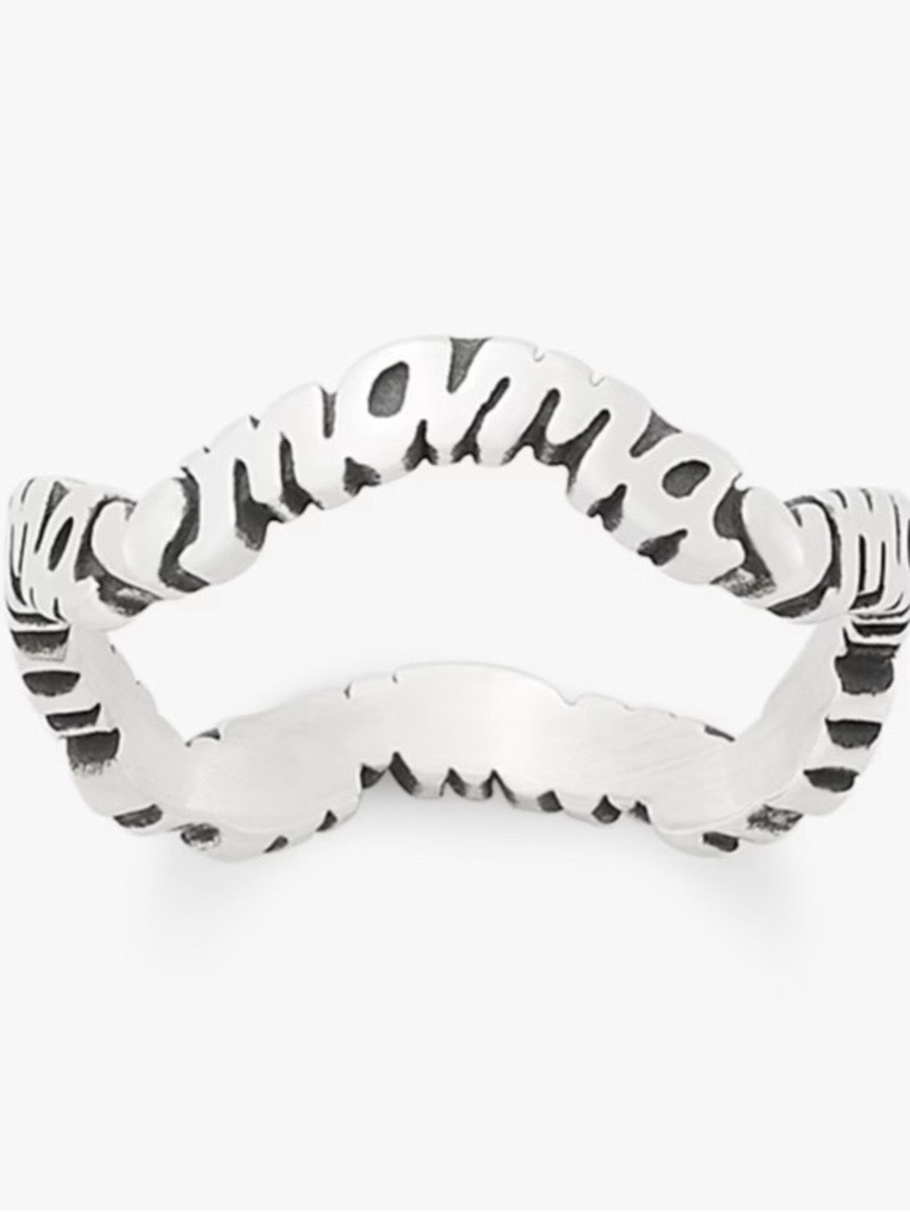 James Avery Silver Chevron Wave Ring
